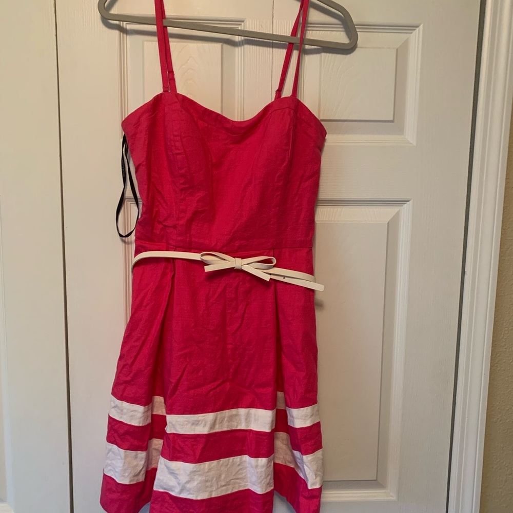 Guess Pink dress with leather bow